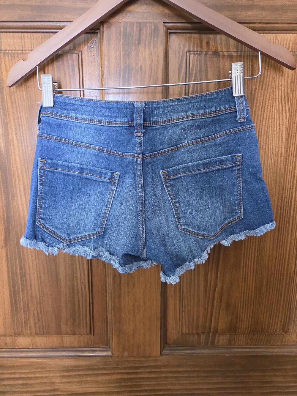 Forever 21 Blue Distressed Denim Jean Shorts - Picture 2 of 8